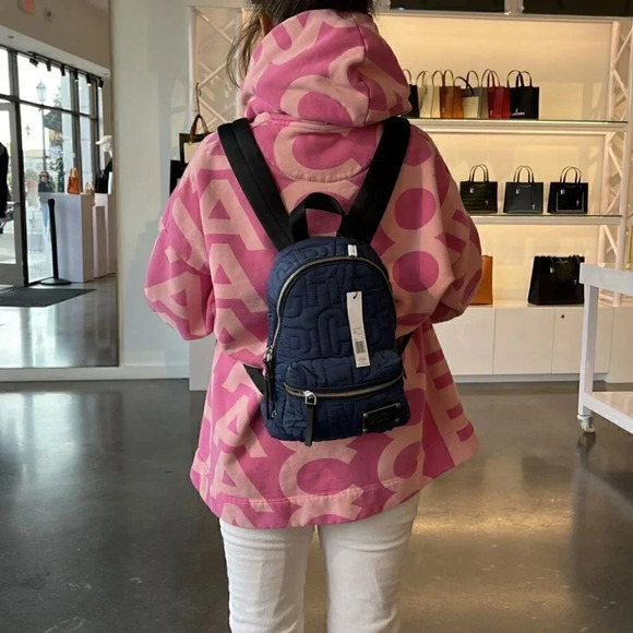 Marc Jacobs Unisex Nylon Backpacks 4S4HBP002H02 AZURE BLUE